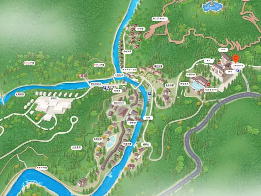 庆阳结合景区手绘地图智慧导览和720全景技术，可以让景区更加“动”起来，为游客提供更加身临其境的导览体验。